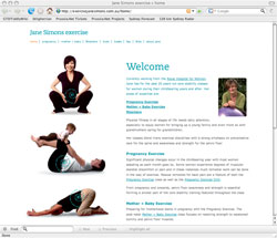 Jane Simons exercise website: click to visit site